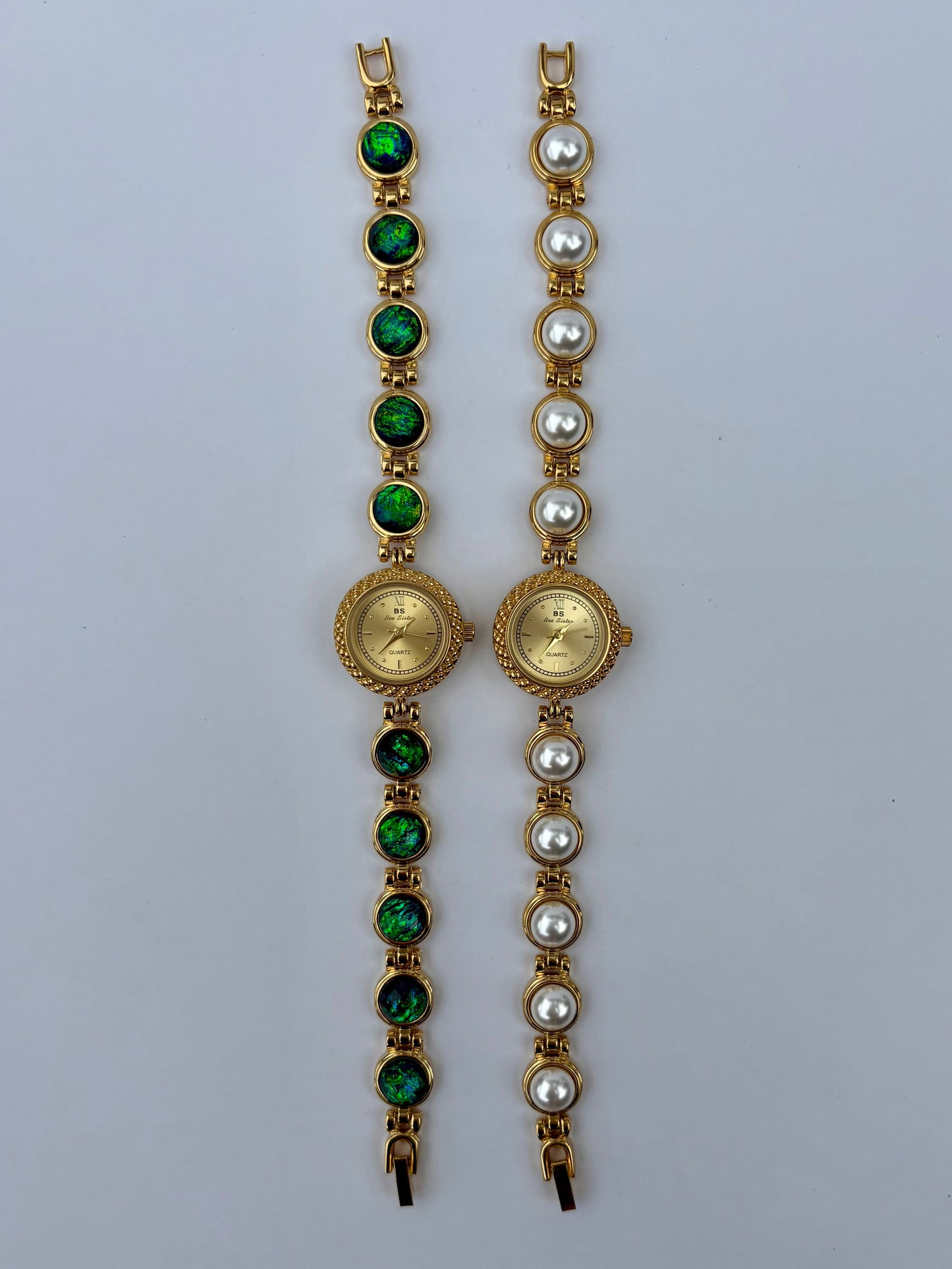 Emerelle Green Gold Toned Women’s Watch Vintage Inspired