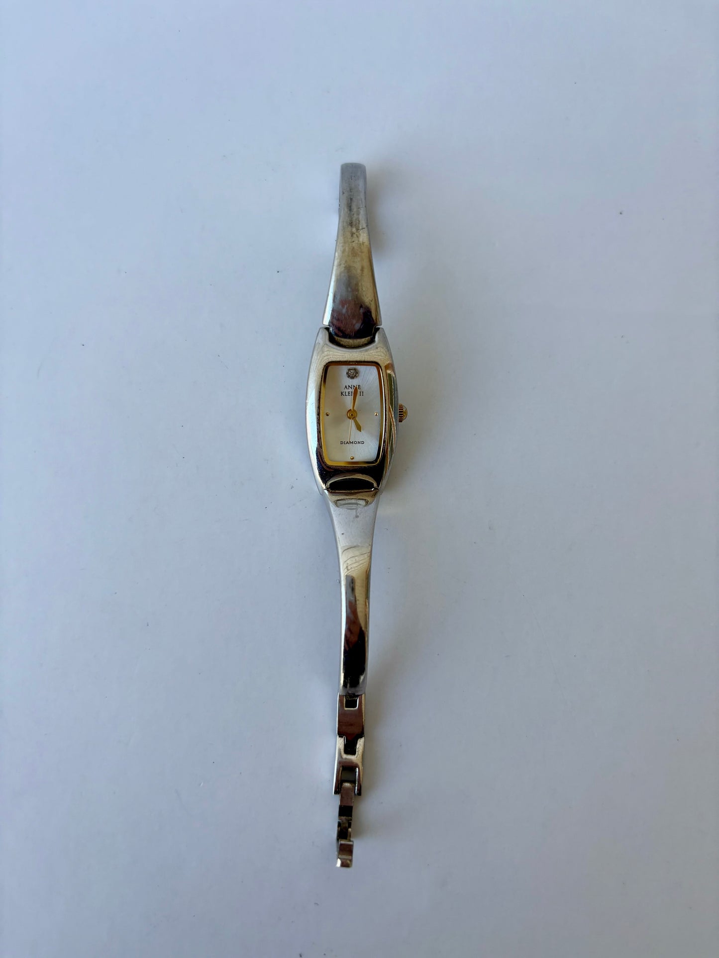 Rare Vintage Silver Toned with Gold Detail Womens Watch