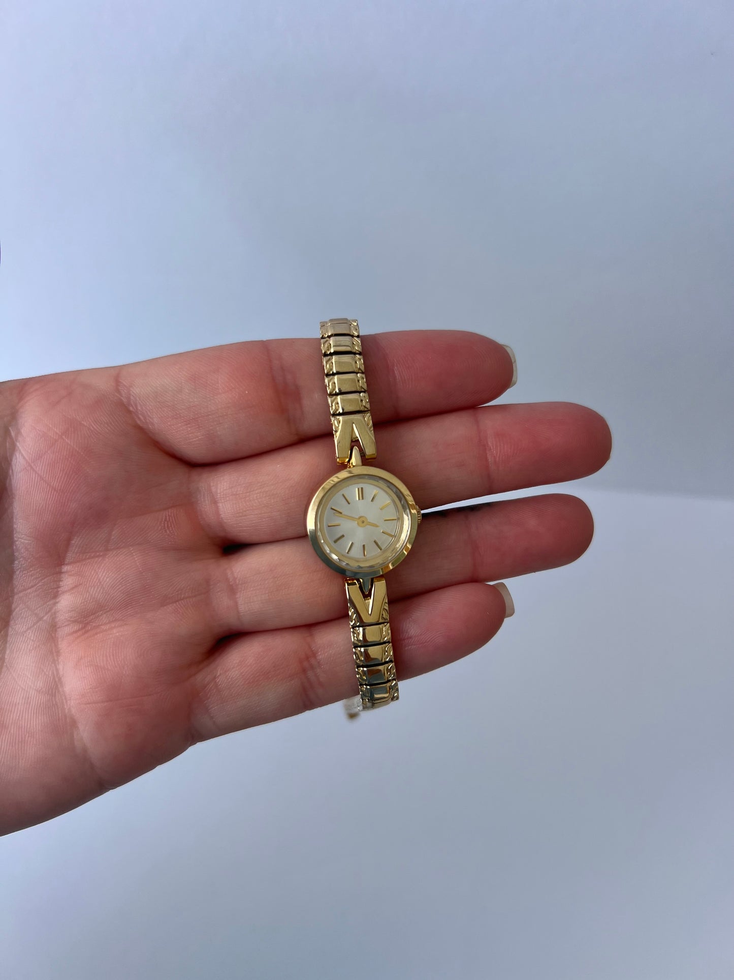 Vintage Snake Dainty Minimalist Gold Womens Watch Small Face
