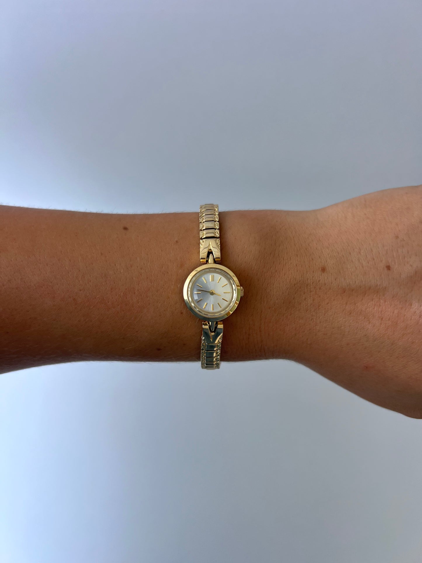 Vintage Snake Dainty Minimalist Gold Womens Watch Small Face