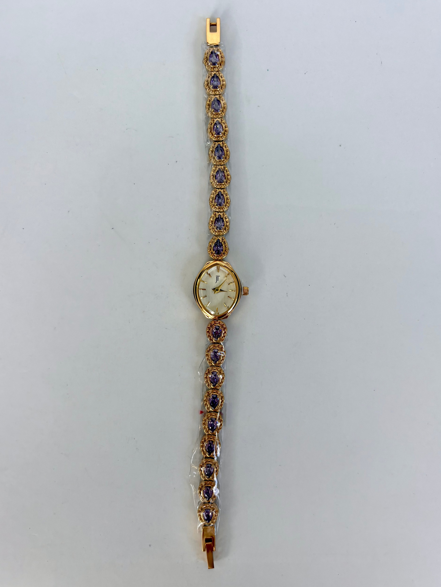 Jo Violet Vintage Purple Diamond Gold Women’s Watch Dainty