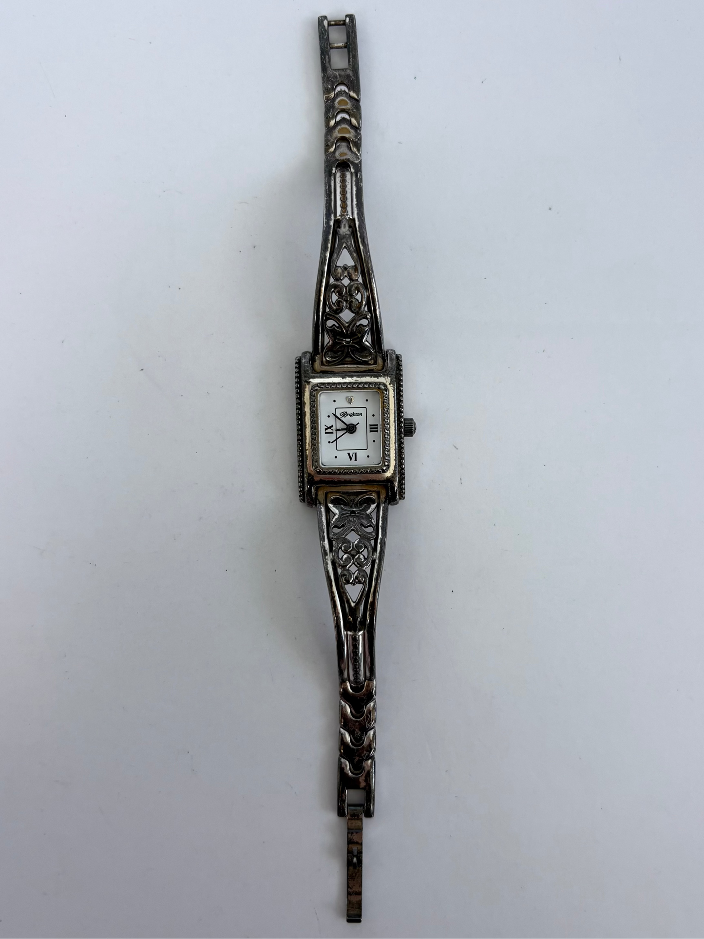 Rare Vintage Silver Toned Brighton Womens Watch