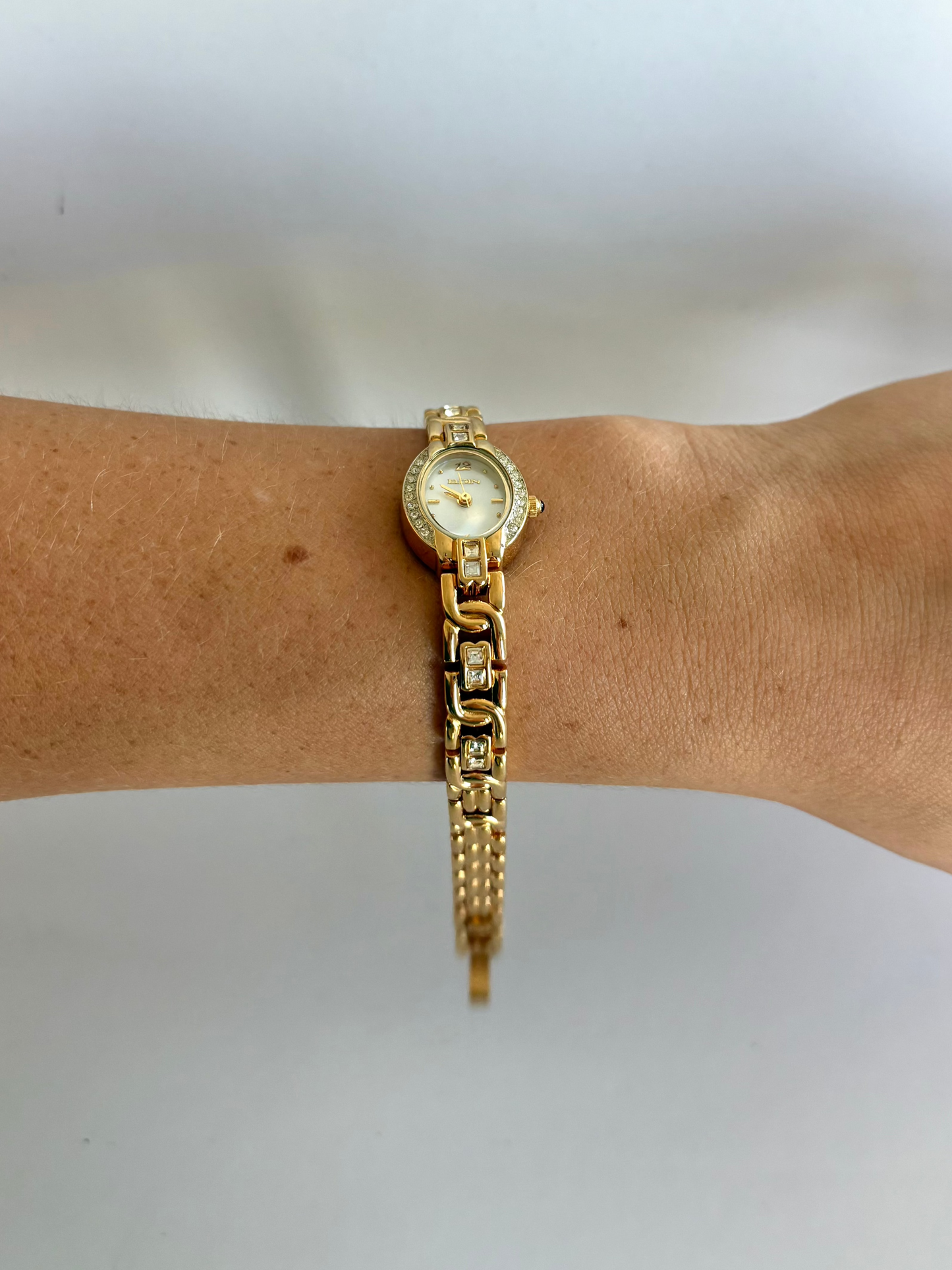 Rare Vintage Gold Toned Florence Heart Womens Watch