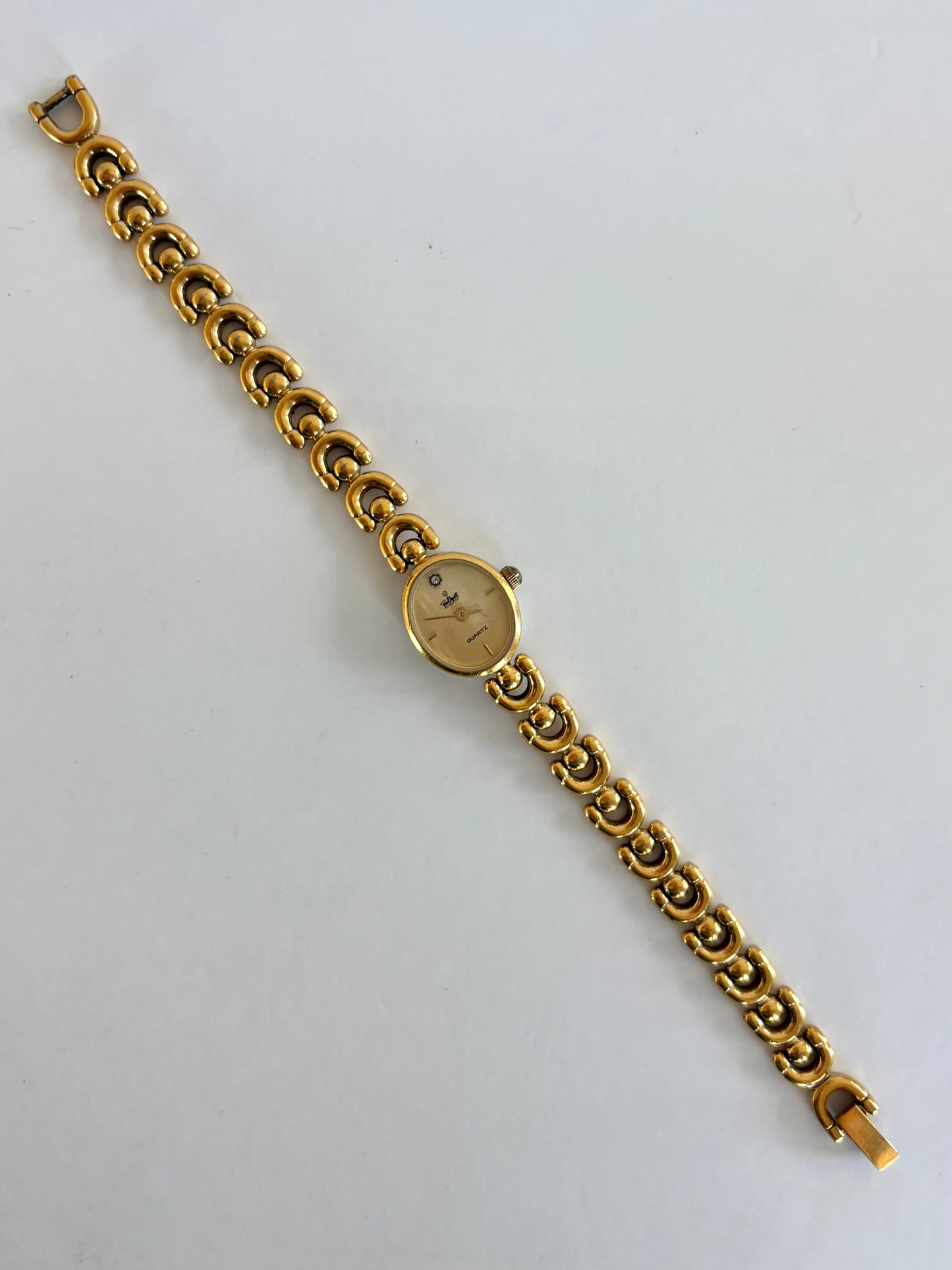 Rare Vintage Gold Toned Oval Paul Maret Womens Watch