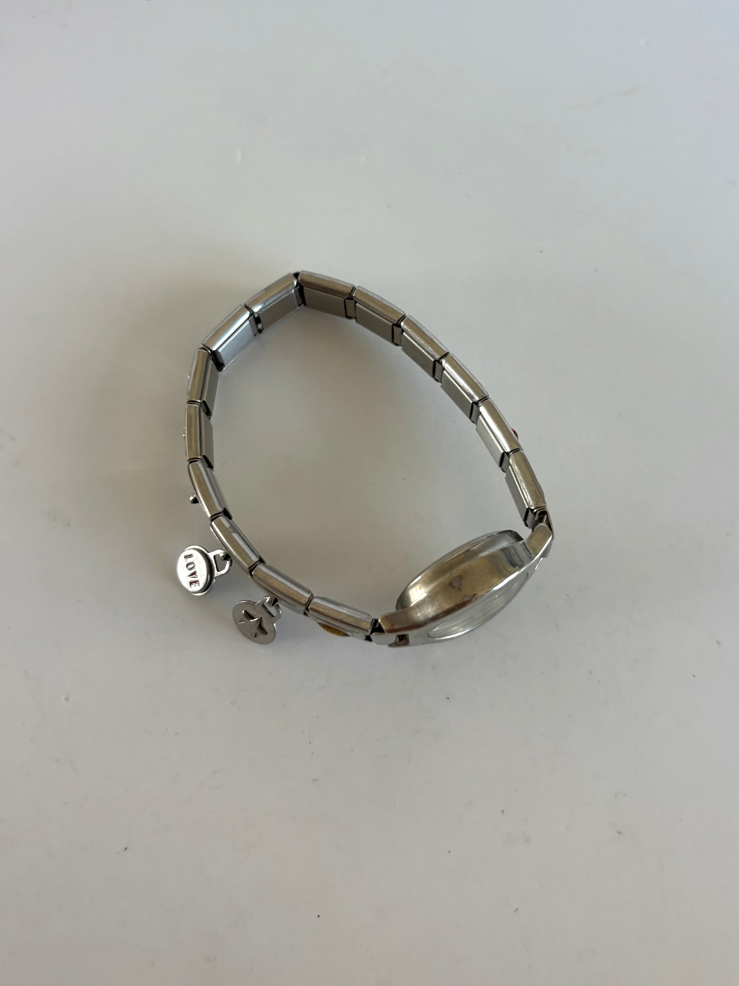 Rare Vintage Silver Y2k Charm Womens Watch