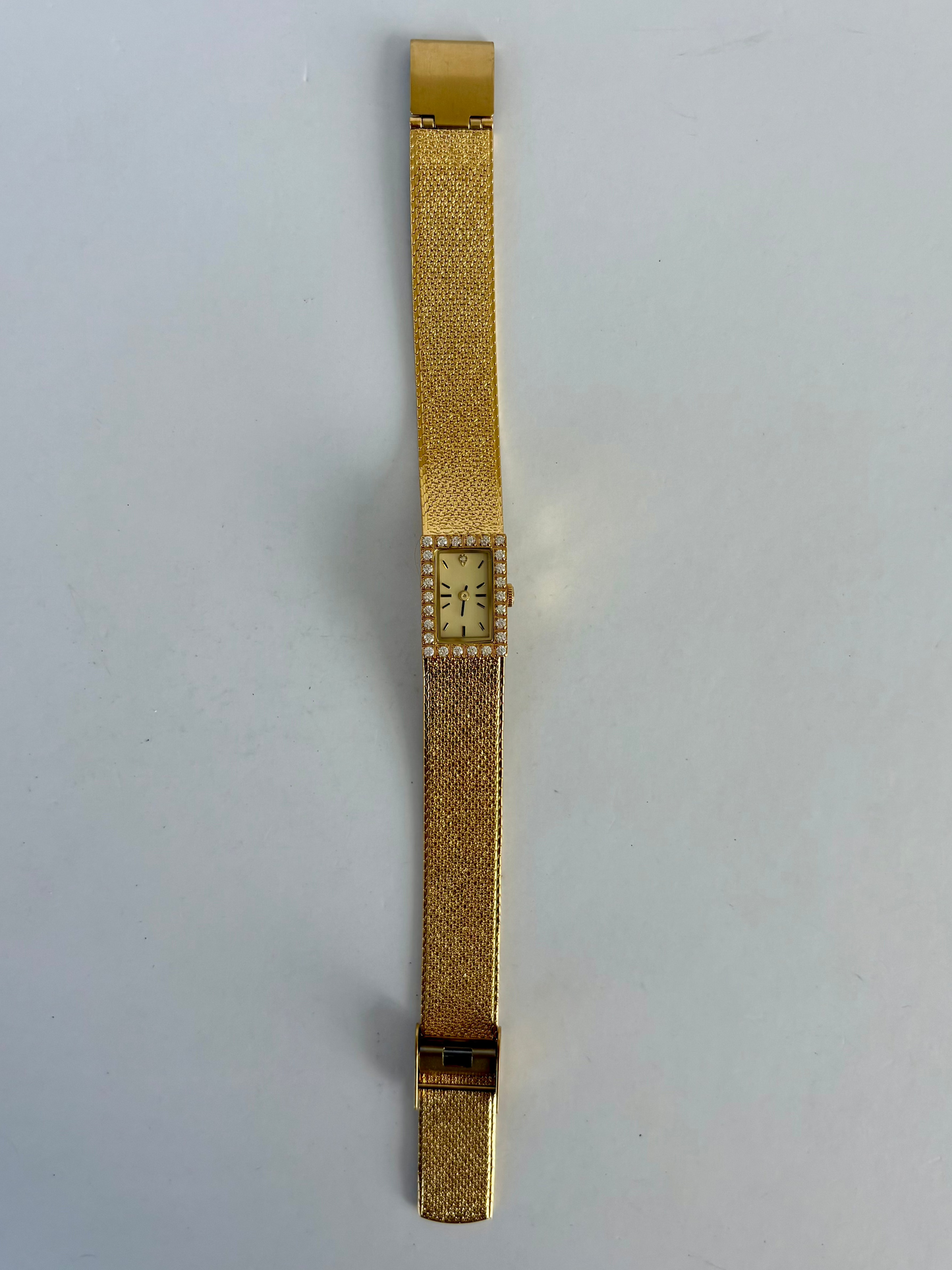 Vintage Gold Brass Rectangle Small Face Watch