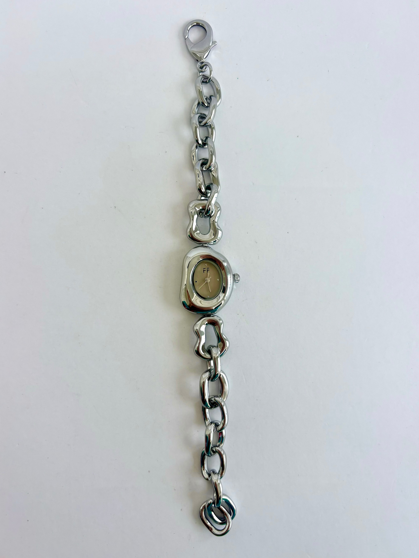 Vintage Y2K Silver Womens Watch Small Face
