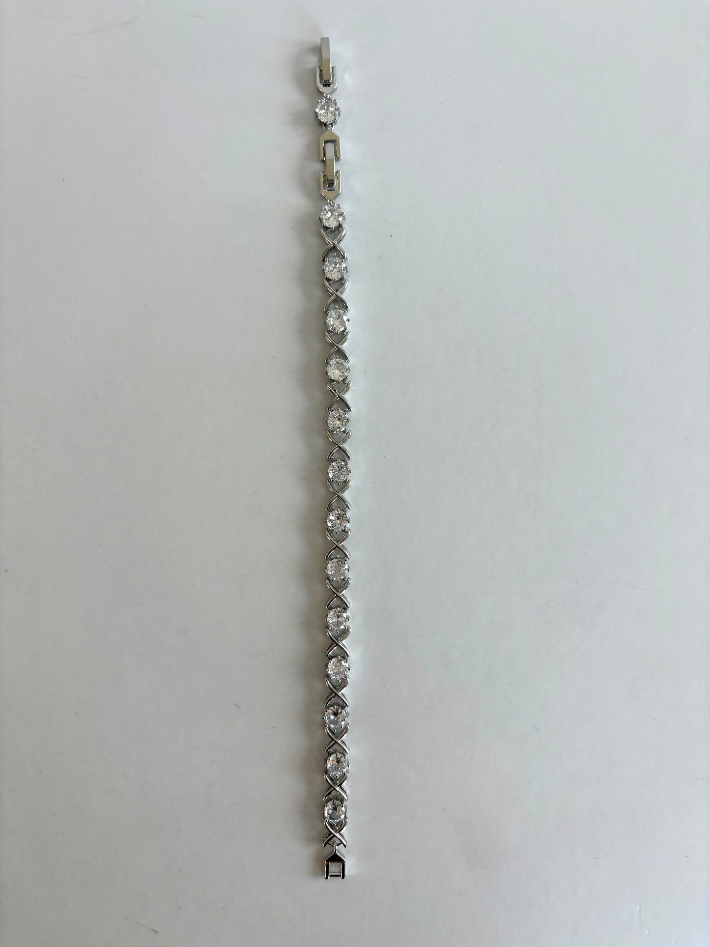 Cece Silver Toned Diamond Detail Bracelet
