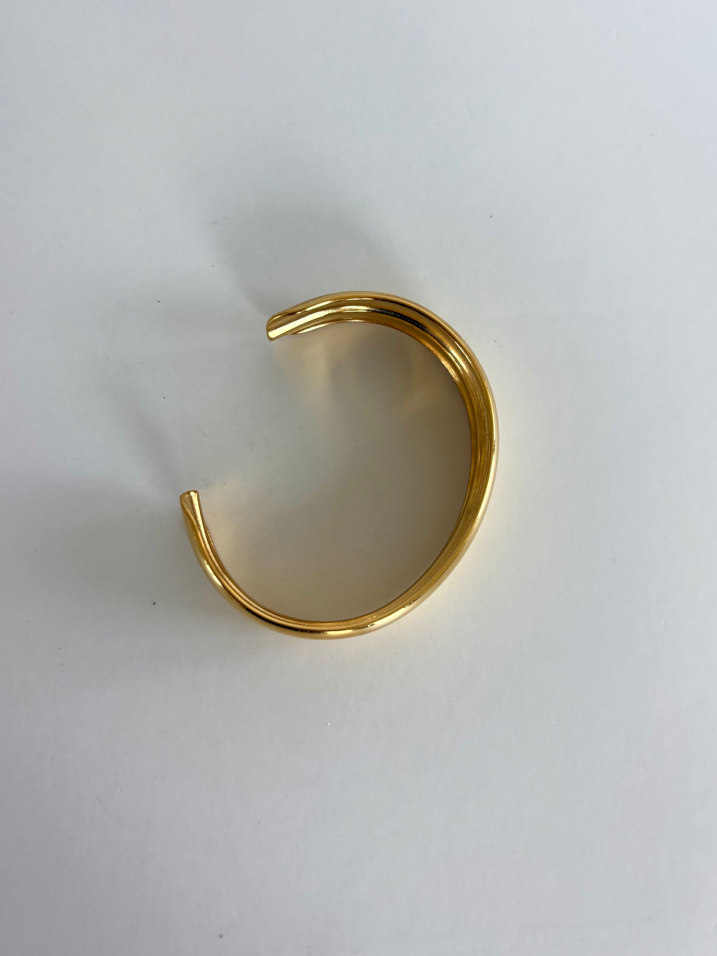 Cuff Bangle Double Bar Gold Bracelet