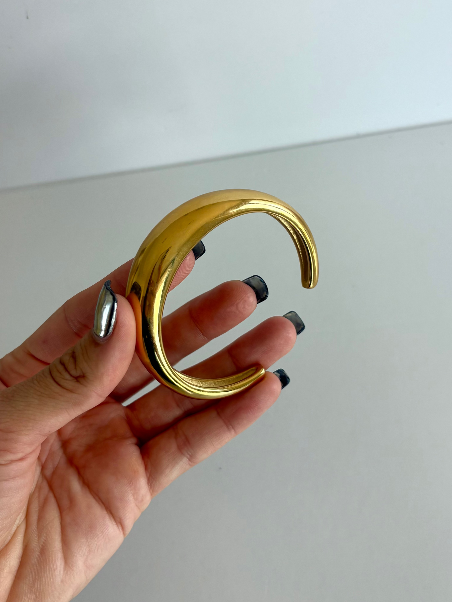Cuff Bangle Statement Gold Bracelet