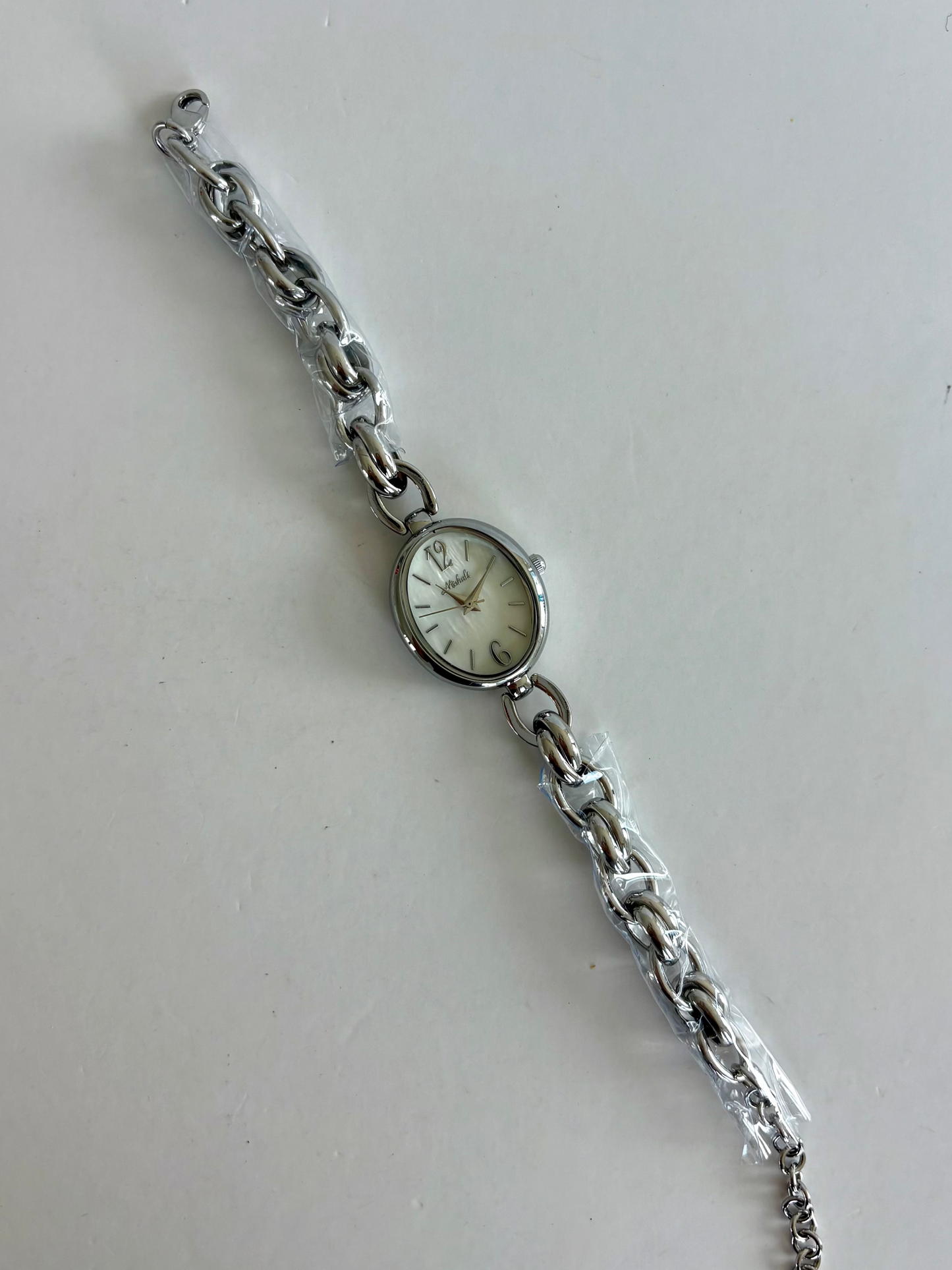 Oval Dreamy Dainty Vintage Minimalist Silver Womens Watch