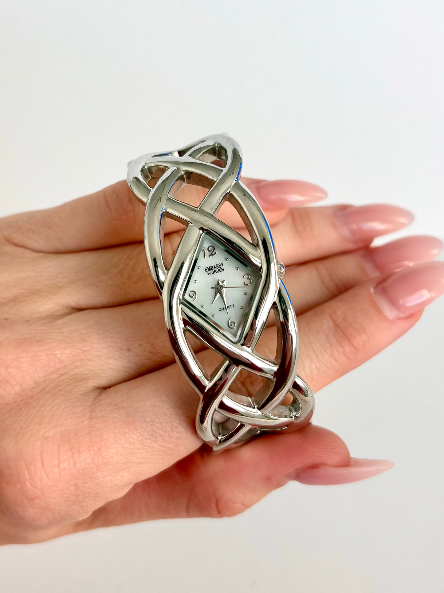 Rare Vintage Silver Statement Womens Watch