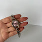 Vintage Rare Pink and Silver Round Face Womens Watch