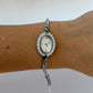 Fairy Green Womens Vintage Quartz Watch Wristwatch Silver Tone