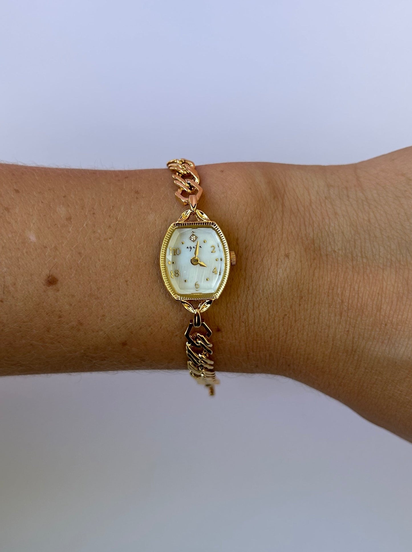 Gold Vintage Dainty Women Watch Small Face Barcelona