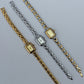 Vintage Inspired Two Toned Silver/Gold Rectangle Dainty Women Watch Small Face