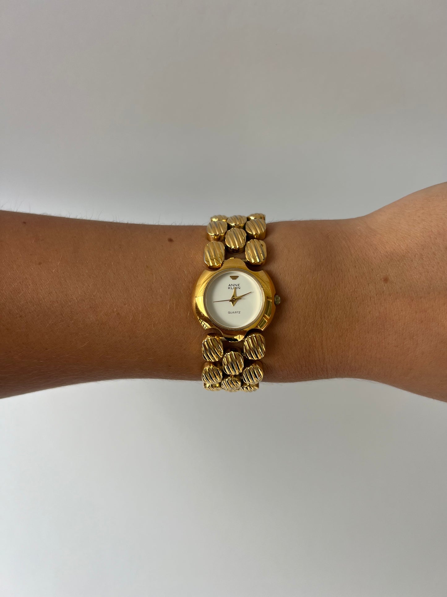 Rare Vintage Chunky Statement Gold Womens Watch