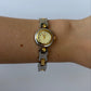 Rare Vintage Paris Two Toned Silver & Gold Details Womens Watch