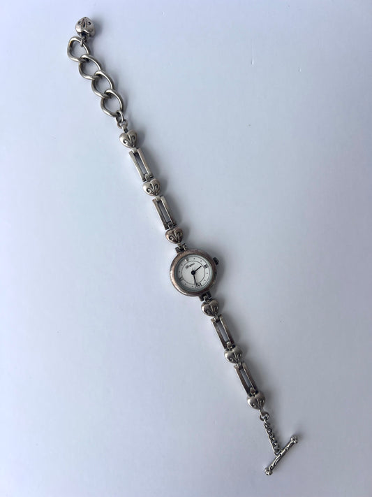 Rare Vintage Sienna Dainty Womens Watch Wristwatch Silver