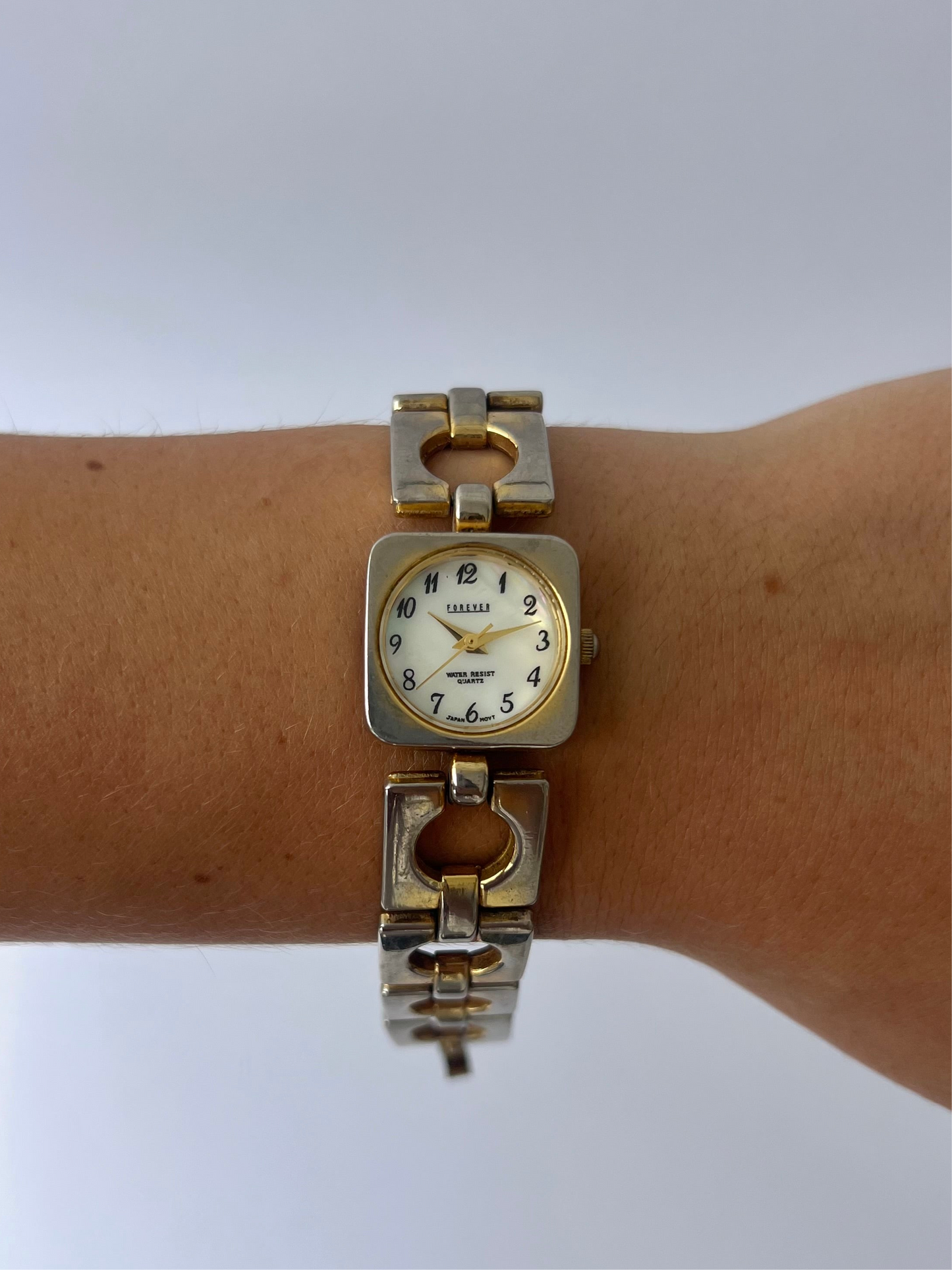 Rare Vintage Circle Womens Watch Wristwatch Two Toned