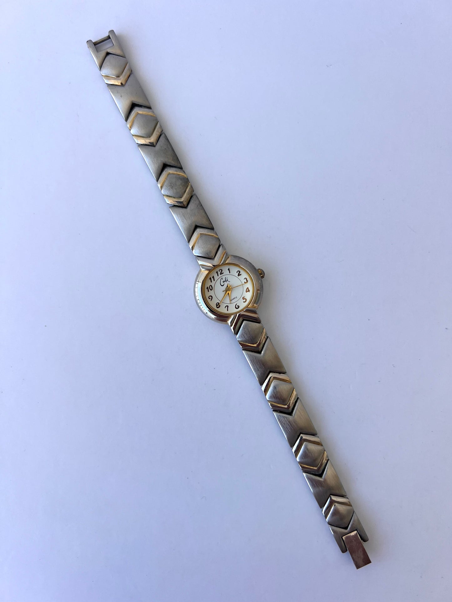 Rare Vintage Secret Two Toned Gold/Silver Dainty Womens Watch Wristwatch