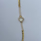 Vintage Gold/Silver Plated Precious 2 Pearl Womens Watch Small Face