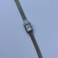 Rectangle Face Silver Toned Watch Womens