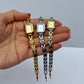 Vintage Inspired Two Toned Silver/Gold Rectangle Dainty Women Watch Small Face