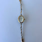 Rare Vintage Oval Black Accent Dainty Womens Watch