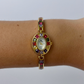 Vintage Mural Colorful Gold Womens Watch Small Face
