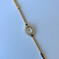 Fairy Green Womens  Vintage Quartz Watch Wristwatch Gold tone