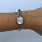 Vintage Colorful Diamond Silver Women’s Watch Small Face
