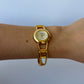 Rare Vintage Simple Gold Toned Womens Watch