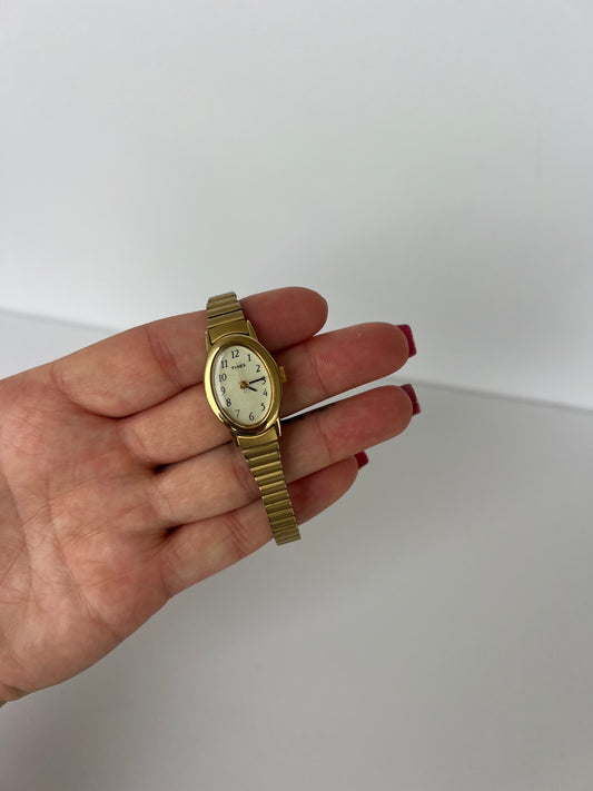 Rare Vintage Rose Gold Womens Watch Oval Face