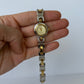 Rare Vintage Paris Two Toned Silver & Gold Details Womens Watch