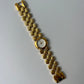 Rare Vintage Chunky Statement Gold Womens Watch