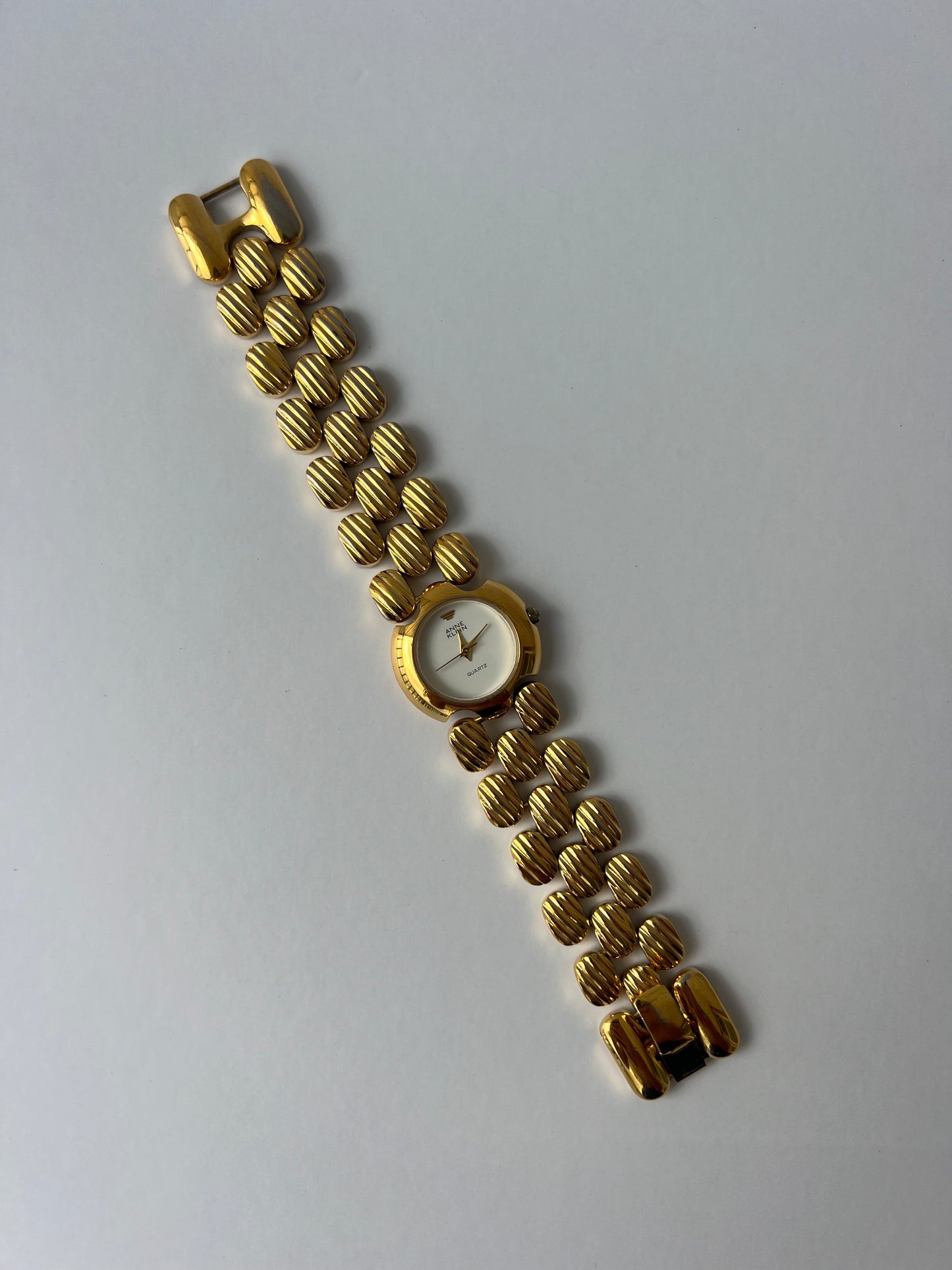 Rare Vintage Chunky Statement Gold Womens Watch