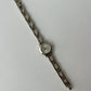 Vintage Rare Modern Round Face Womens Silver Watch