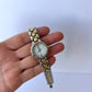 Rare Vintage Cocoa Two Toned Gold/Silver Dainty Womens Watch Wristwatch