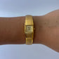 Rare Gold Bangle Bracelet Watch Small Face