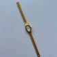 Oval White Vintage Minimalist Gold Womens Watch Small Face