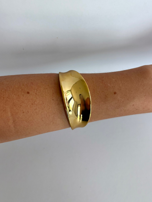 Cuff Bangle Statement Gold Bracelet
