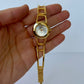 Rare Vintage Simple Gold Toned Womens Watch