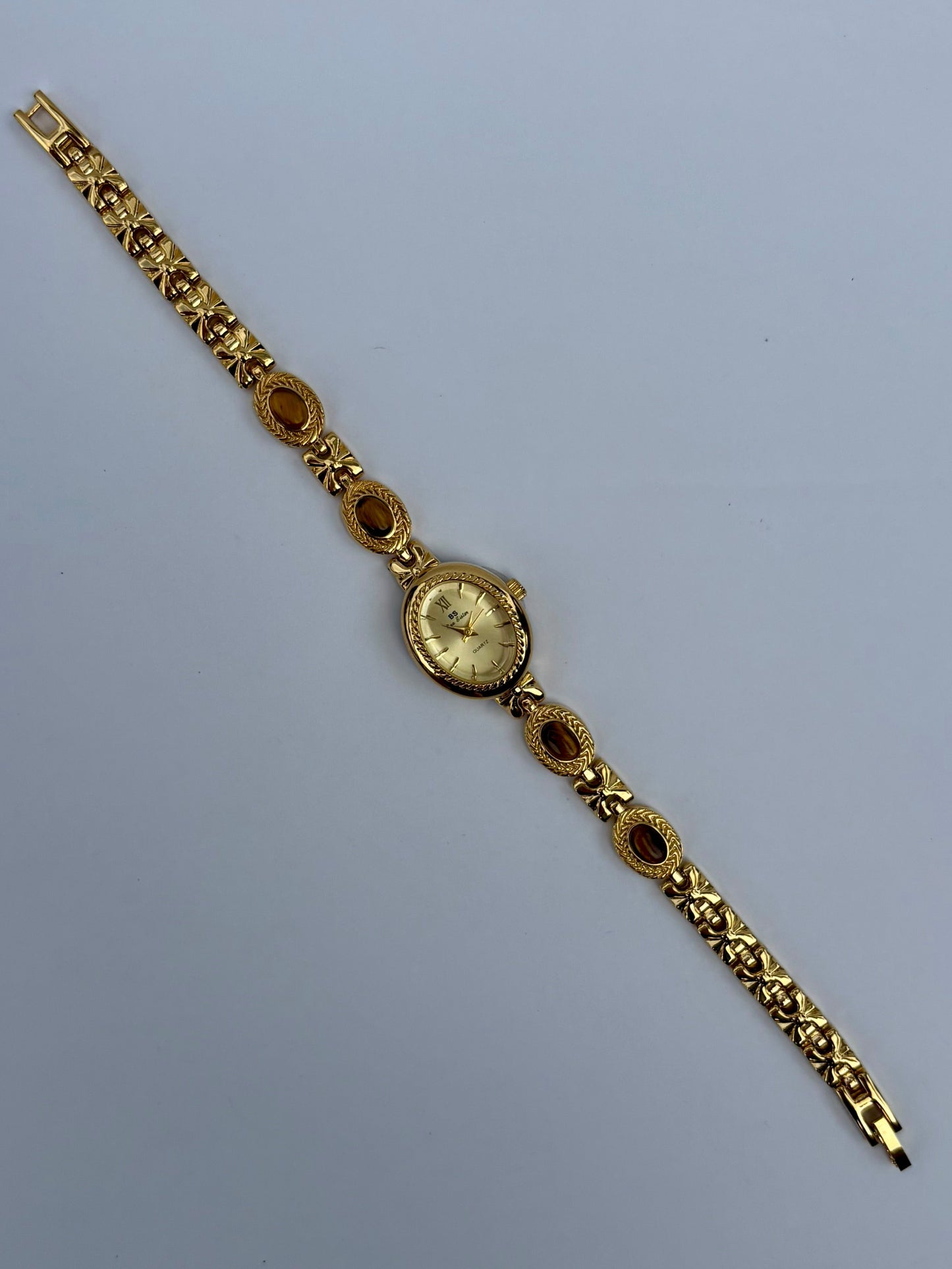 Dainty Brown Gorgeous Gold Womens Watch Small Face