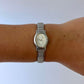 Rare Vintage Zoe Dainty Womens Watch Wristwatch Silver