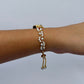 Vintage Lacey Gold Pearl Adjustable Womens Watch Small Face