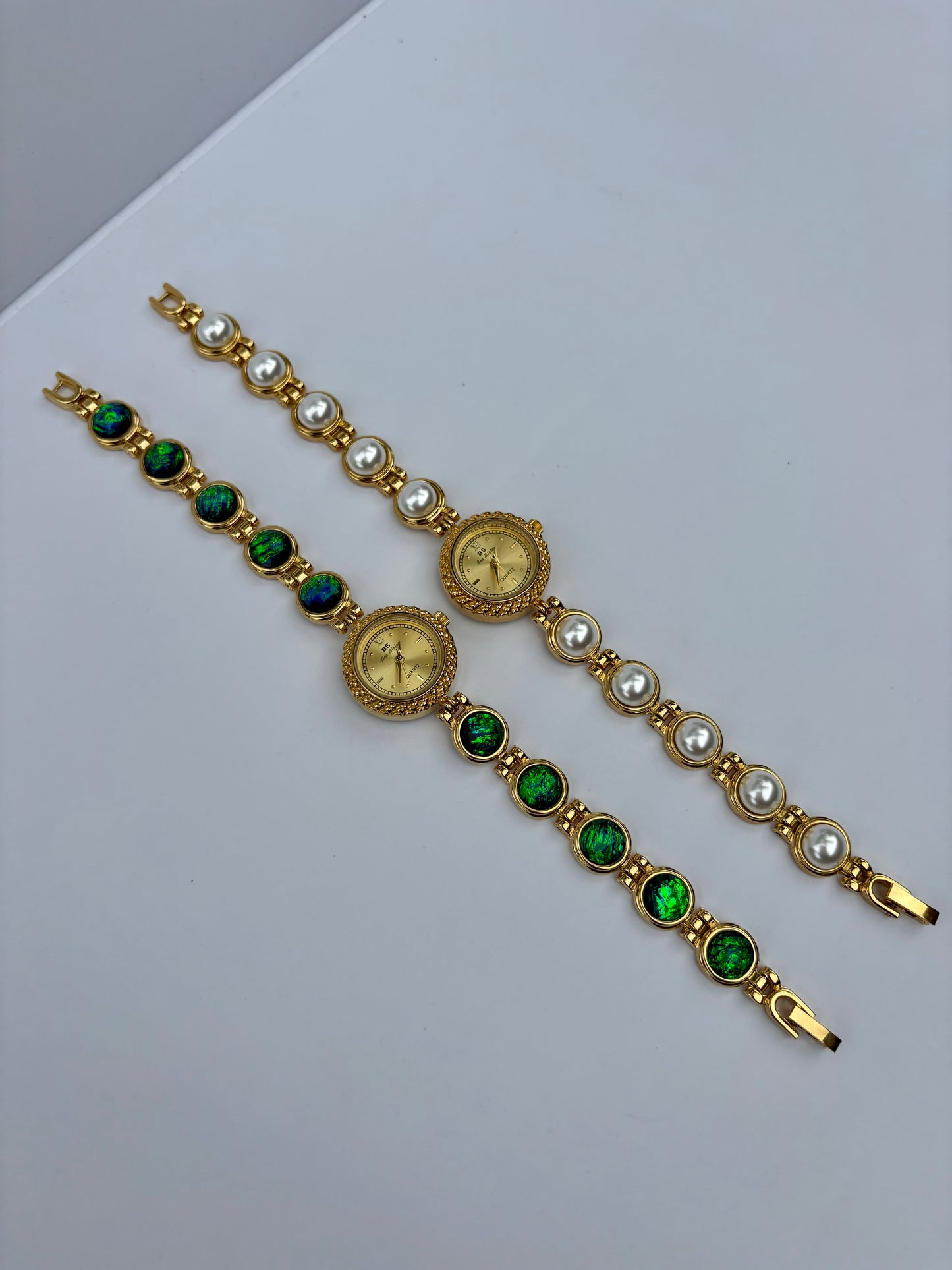 Emerelle Green Gold Toned Women’s Watch Vintage Inspired