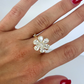 Flower Worry Ring Gold