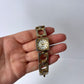 Rare Vintage Circle Womens Watch Wristwatch Two Toned