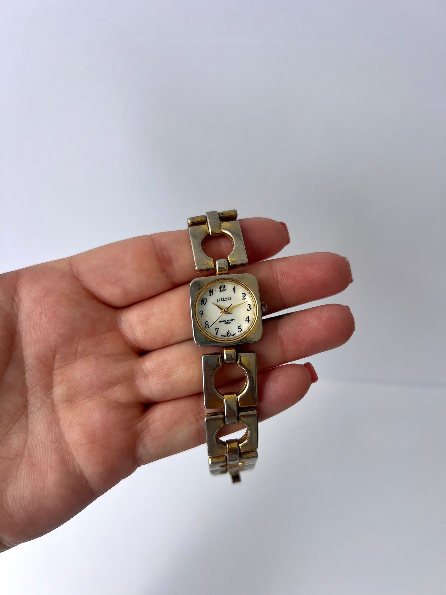 Rare Vintage Circle Womens Watch Wristwatch Two Toned